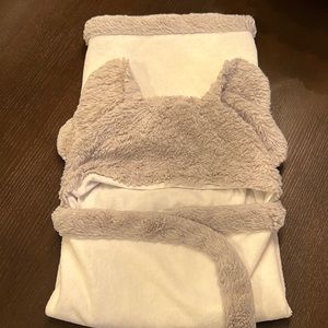 Just Born Gender Neutral Baby Elephant Baby Hooded Towel wrap! Perfect for bath!